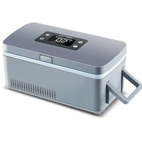Frigorifero portatile per medicinali, 2-8°C, mini frigorifero per insulina, per auto, viaggio, casa, piccolo frigorifero da viaggio per medicinali, 1 batteria