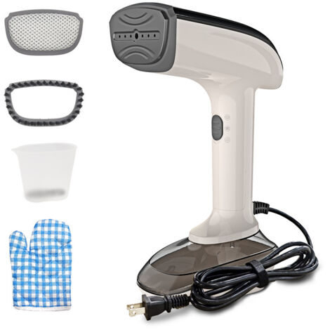 Stiratore a vapore portatile per vestiti, stiratore a vapore da viaggio da 300 ml di grande capacità, stiratore a vapore portatile per stirare le pieghe dei vestiti, per viaggi e casa (1/2)