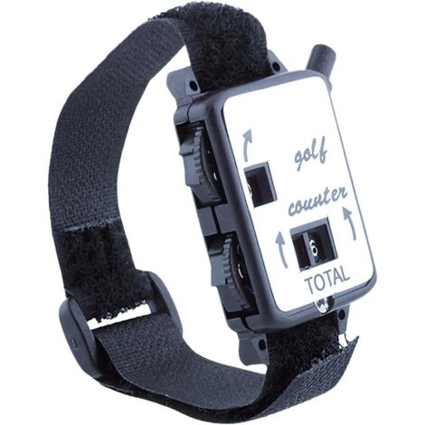 Contatore di punteggi da golf portatile da 4 pezzi - Contatore di colpi da golf manuale, contacolpi da polso Dispositivo di conteggio dei punteggi da golf con clicker da polso, contapunti da golf por (1/5)