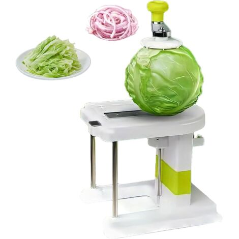 Tagliacavolo tritato, affettaverdure, grattugia manuale per formaggio per cucine domestiche e ristoranti, per mele, cetrioli, carote (1/4)