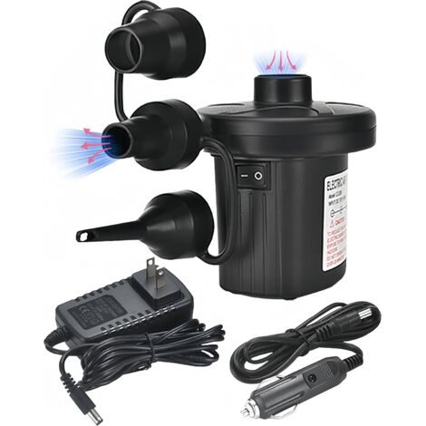 Pompa Ad Aria Elettrica Portatile Ricaricabile 4 KPa Con Luce LED - Mini Gonfiatore Per Materassini, Galleggianti Piscina, Giocattoli - USB-C, 1200 MAh, 5 Ugelli - Ideale Per Campeggio E Viaggi - 5