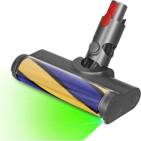 Compatibile con Dyson V7 V8 V10 V11, la testina di pulizia a tamburo morbido a LED illumina la polvere e i detriti nascosti, ideale per pavimenti lisci e duri (1/5)