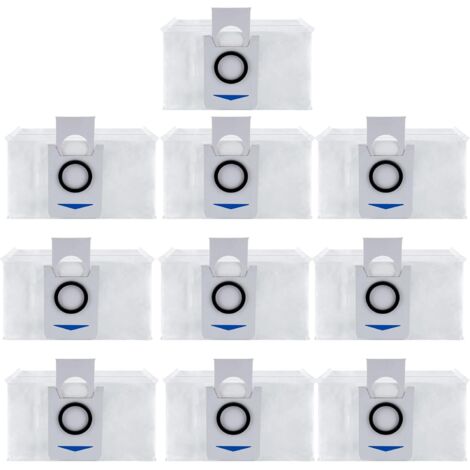 10 pezzi Sacchetti antipolvere monouso Applicabili per ECOVACS DEEBOT X1 OMNI DEEBOT X1 Turbo, X1 Plus, X1 Omni, T10 Robot Aspirapolvere Parti di Ricambio (1/5)