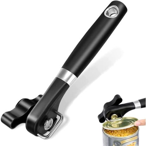 Apriscatole Manuale In Acciaio Inox – Impugnatura Morbida E Leva Ergonomica – Facile Per Anziani E Artritici – Sicuro E Resistente