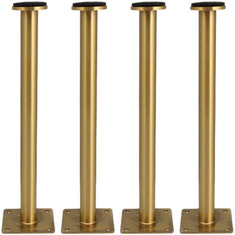 Gambe per mobili in acciaio inossidabile regolabili rotazionali-4 per tavolo da armadio 25 cm oro, 11