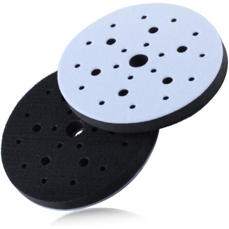 Soft Interface Pad 6 pollici 25 fori Hook and Loop spugna supporto pad levigatura interfaccia pad abrasivo rete levigatrice per levigatrice automobilistica lucidatura del legno (1/4)