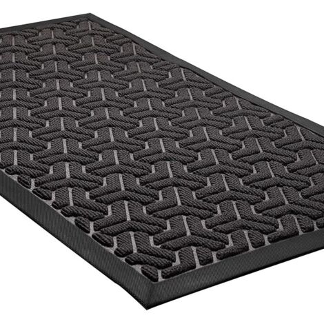Zerbino per ingresso interno, 60 x 90 cm, zerbino in gomma, antiscivolo e antipolvere, impermeabile, tappetino antidetriti per tappeti (1/5)