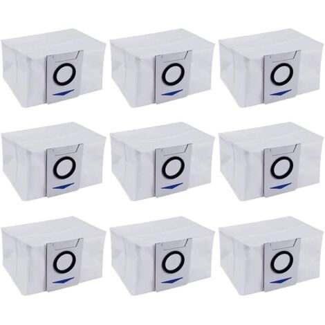 Sacchetti di ricambio monouso per la polvere compatibili con gli aspirapolvere robot Ecocacs Deebot X1 Plus, X1 Omni, T10, confezione da 9. (1/5)