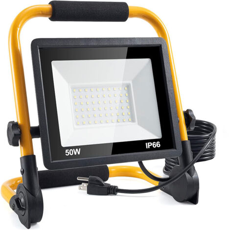 Faretto LED da 50 W, faretto LED super luminoso da 5000 LM, faretto LED da esterno IP66 impermeabile, illuminazione di sicurezza per esterni per cortile, ricerca, terrazza [classe energetica G] (1/4)