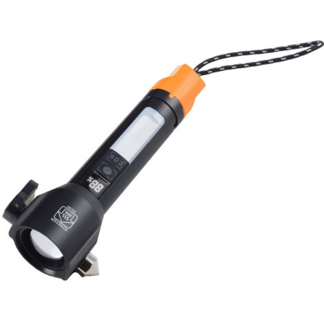 Torcia tattica ricaricabile CAT CT 6215 doppio led dimmerabile, 700