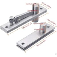 Cerniera A Perno Per Porte Segrete, In Acciaio Inox Con Rotazione 360° E Montaggio A Pavimento/soffitto, Invisibile A Porta Chiusa (15.2x2.5 Cm)