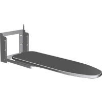 Asse Da Stiro A Parete Pieghevole 91x30 Cm | Regolabile In Altezza (3 Livelli) | Salvaspazio Con Rivestimento Rimovibile 250°C
