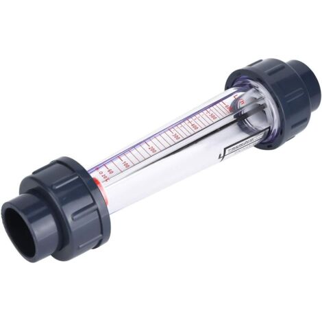 Medidor de flujo de líquido de tubo de plástico LZS-25 (D), medidor de flujo de agua de alta precisión, rango 60-600L / H, herramienta de medición de líquido de plástico ABS