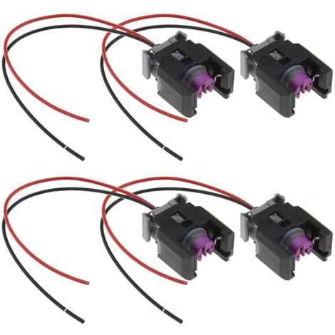 Conector eléctrico para inyector diésel de coche, 4 piezas, 13816706, compatible con Sprinter, resistente al agua, 2 pines, 15 cm. (1/5)