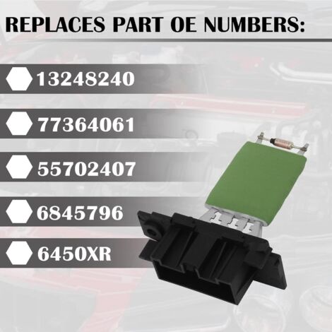 Resistencia del ventilador del motor del calefactor: compatible con el ...