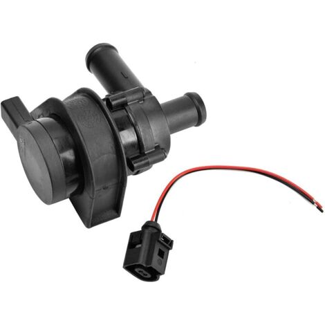 Bomba de agua eléctrica 1K0965561J ABS negra Bomba de agua secundaria auxiliar con boquilla de conexión Adecuada para reemplazo de y otros vehículos (1/5)