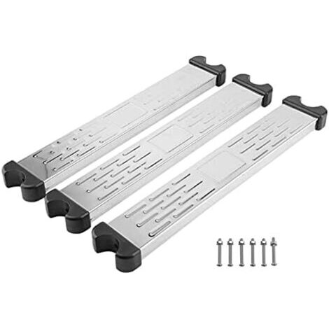 Paquete de 3 peldaños para escalera de piscina, pedales de repuesto de acero inoxidable, accesorios antideslizantes.