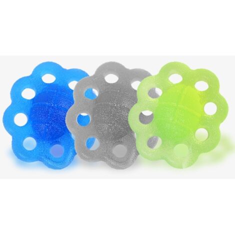 Fuerte red que tira en la mano, entrenador de dedos, entrenador de antebrazo, juego de 4, azul, verde y gris para mujeres y mayores, naranja para hombres (1/4)
