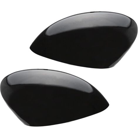 Tapa de carcasa de espejo retrovisor aplicable para Fiesta MK7 2008-2017, color negro brillante (1/5)