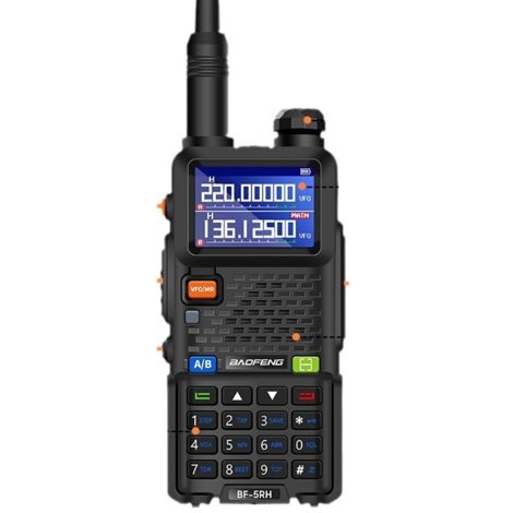 Walkie Talkies de largo alcance 5RH con batería de 2500 mAh, VOX, 999 canales, antena de alta ganancia, linterna, estación de carga USB, walkie talkies portátiles para aventuras (1 pieza)