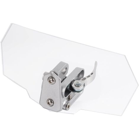 Parabrisas de motocicleta transparente, ajustable, deflector de extensión, antiarañazos, para la mayoría de las motocicletas. (1/5)