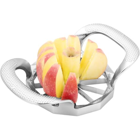 Cortador de manzanas de 1 pieza - Rebanador de acero inoxidable de 12 hojas - Pelador y descorazonador de manzanas, peras y verduras - Alto rendimiento (1/5)