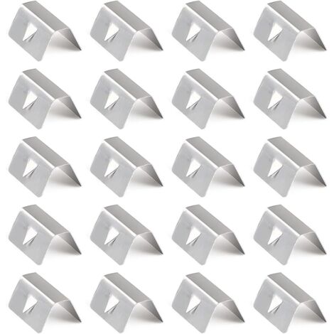 20 clips deflectores de viento y lluvia de acero inoxidable para coche, universales, accesorios para coche. (1/5)