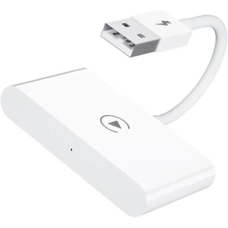 Blanco (con OTG) Adecuado para receptor inalámbrico CarPlay Teléfono móvil Bluetooth Navegación para automóvil Adaptador de conexión USB (BLANCO) (1/5)