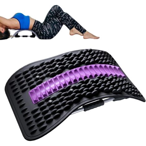 Tabla de soporte lumbar Masajeador de alineación de columna, accesorio de yoga para mujeres, hombres, familias, amigos, madres y padres (1/5)