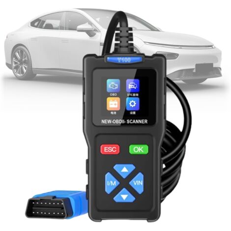 Escáner de Diagnóstico para Automóviles,Herramienta de Prueba de Diagnóstico del Motor en Tiempo Real Accesorios de Reparación Automotriz para Mantenimiento Diario· (1/5)