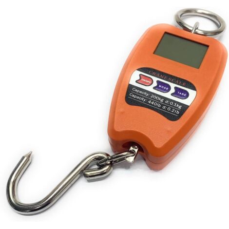 Báscula Profesional Digital Industrial Gancho dinamómetro Muelle máximo 200 kg, Varios