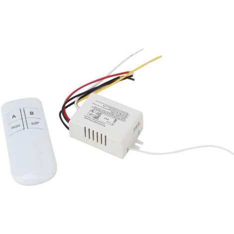 Interruptor de control remoto 2 vías ON/OFF 220V Interruptor remoto de pared inalámbrico digital + Transmisor receptor para luces