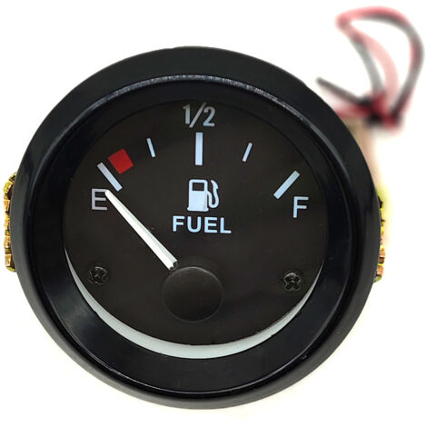 Indicador Nivel Combustible Universal 52mm 12/24V Para Barco, Yate O Vehículo Marino | IP67 Sumergible