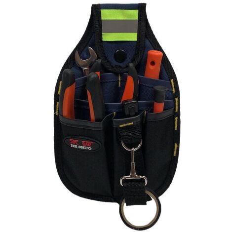 Bolsa para herramientas, portaherramientas, accesorio para cinturón, ideal para aficionados al bricolaje, electricistas, fontaneros, constructores y carpinteros. Garantía de por vida