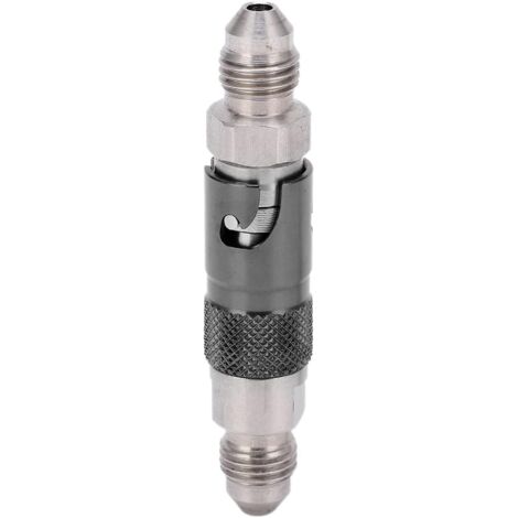 Conector rápido de línea de combustible, adaptador de acoplador rápido de líquido de freno de motocicleta de acero inoxidable para motocicleta universal (1/5)