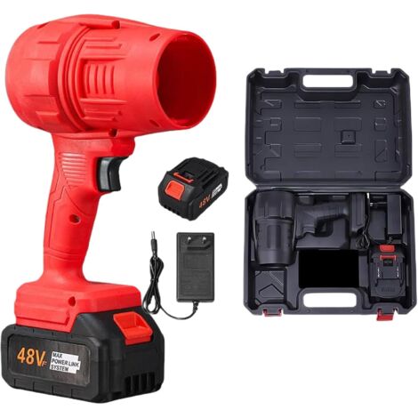 Leaf Blower Cordless, Turbo Duster with Battery and Charger, Variable Speed Control, Portable Lawn Blower for Grass, Driveway, Patio, Garden, Camping, Snow, 8.66x5.71 Inches (1/5)