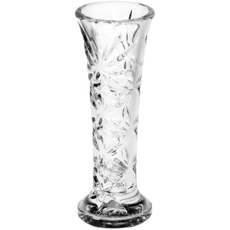 Jarrones de plástico transparente de 4 estilos, imitación de cerámica, para decoración de mesa, para casa, boda, hotel, restaurante (B 5,2 x 16,6 cm) (1/5)