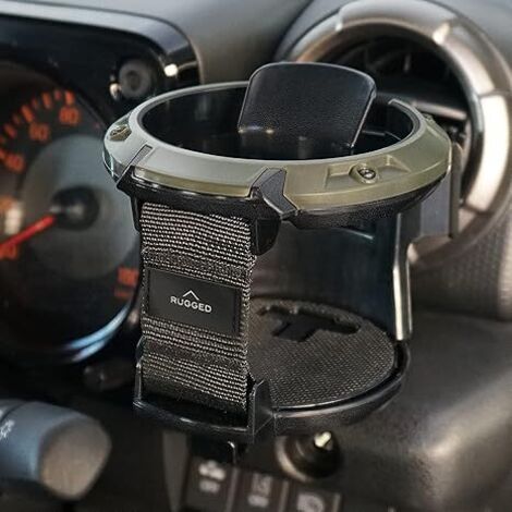 Portavasos para coche con gancho, soporte ajustable para vasos en la rejilla de ventilación del coche, soporte universal con clip para bebidas, soporte para botellas de café, agua y refrescos, color n (1/5)