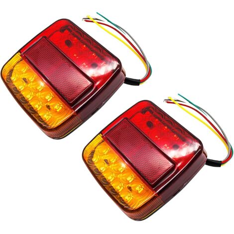Piloto trasero de la caravana,12V Piloto LED 26 Luces Piloto, Camión, Remolque, Van (Pack of 2X)