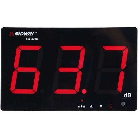 decibel meter 9.6"LCD Medidor de ruido montado en la pared conectado por USB con Registro de datos y alarma para Construcción de edificios and Mantenimiento de equipos