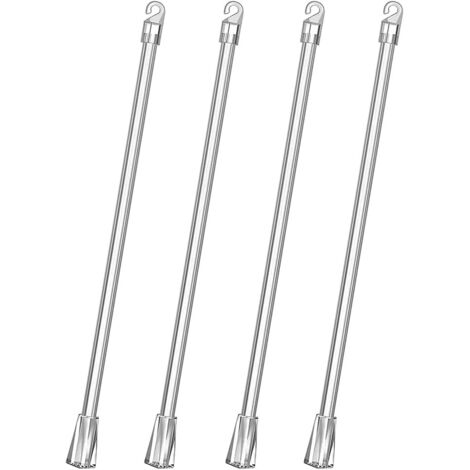 Varilla giratoria para persianas, 4 varillas de repuesto verticales de 12 pulgadas, varilla de inclinación para persianas transparentes, accesorio para abrir persianas con gancho y manija. (1/5)