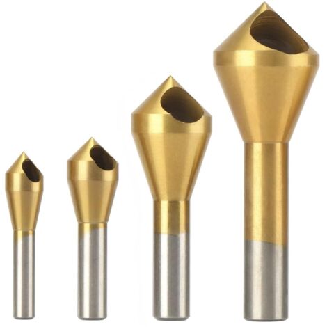 brocas avellanadoras HSS (4241) para desbarbar y biselar metal y madera (1/5)