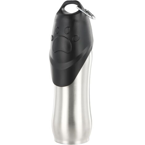 Botella de agua para perros de 750 ml, portátil, grande, para viajes al aire libre. (1/5)