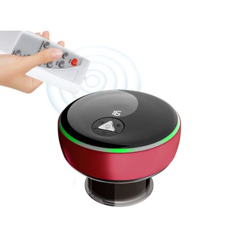 Dispositivo de ventosas inalámbrico, ventosas eléctricas y ventosas calientes, masaje inteligente para desbloquear meridianos, rojo (1/5)