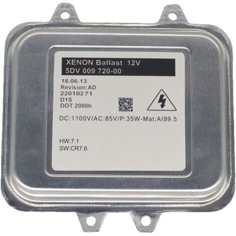 Unidad de control de balasto Xenon HID aplicable para Vauxhall Astra JA 5DV00972000 5DV 009 720-00 Versión AD (1/4)