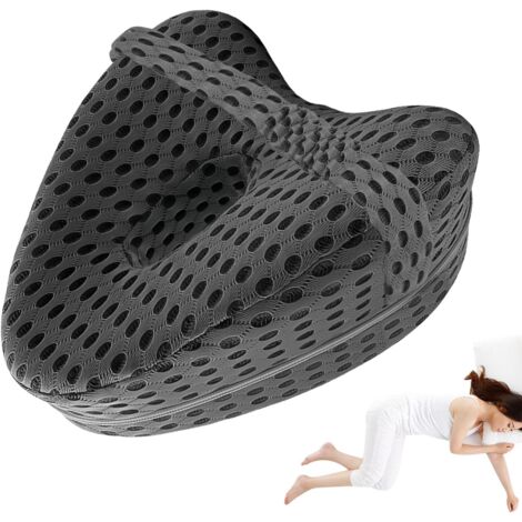 Almohada ortopédica para piernas: almohada de rodilla para dormir de lado, fundas extraíbles, almohada de espuma viscoelástica para las piernas, almohada ergonómica para dormir de lado, alivio (1/5)