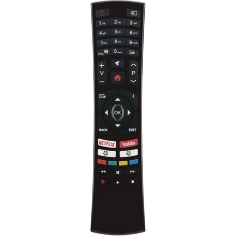 Control remoto de repuesto RC4390 para televisores Telefunken L24H472F4CWV-WI D65U400N4CWH L55U405N4CWH 49DTU652 D40U298N4CWH D50U293N4CWH JT-55UBS300 TE43292S31Y2P D43U297N4CWH D32H289N4CWI 55DTU6523 (1/5)