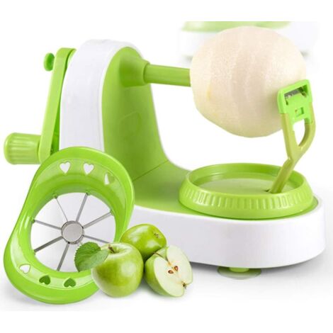 Pelador de manzanas, pelador de frutas, pelador de verduras, pelador de peras, cortador de patatas movimiento (1/5)