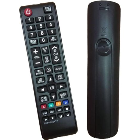 Nuevo control remoto de repuesto para Samsung BN59-01247A. Control remoto universal de repuesto para televisor Samsung BN59-01247A (no requiere configuración).