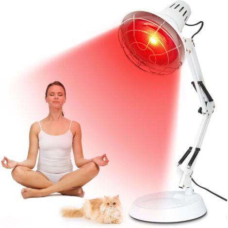 lámpara infrarrojos fisioterapia,Lámpara infrarrojos calor para el hogar,600nm-1400nm Red light therapy,Lámpara de escritorio con luz infrarroja